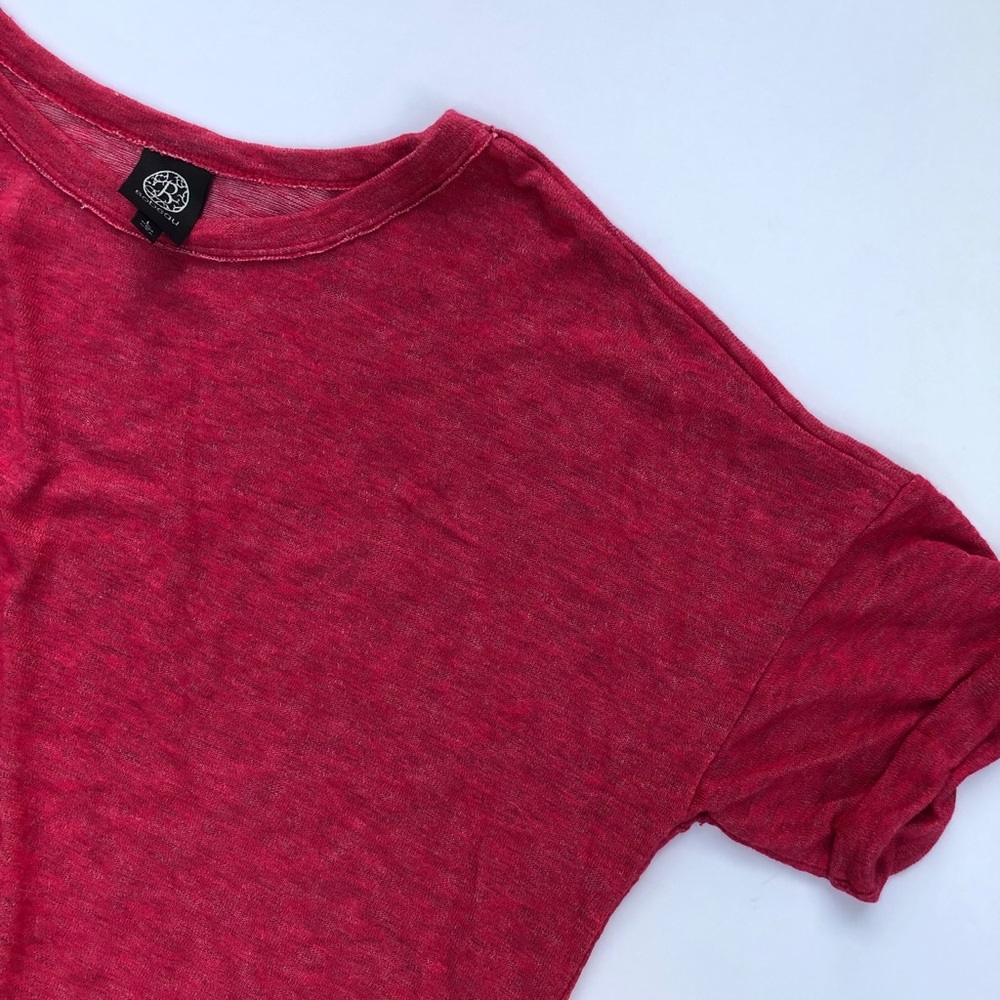 Bobeau Dark Pink Short Sleeve